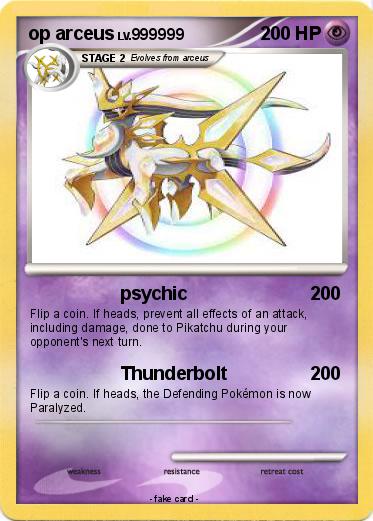 Pokemon op arceus