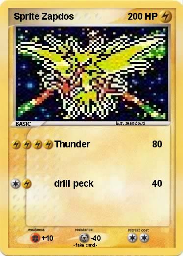 Pokemon Sprite Zapdos