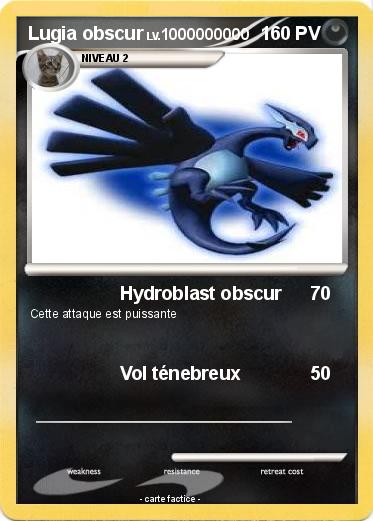 Pokemon Lugia obscur