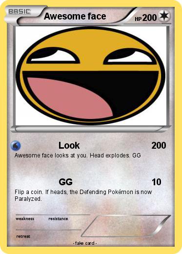 Pokemon Awesome face