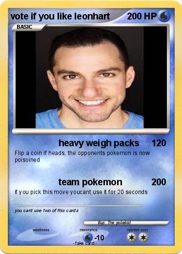 Pokemon vote if you like leonhart