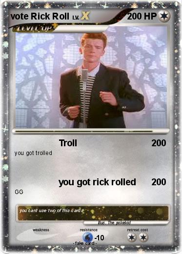Pokemon vote Rick Roll