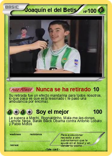 Pokemon Joaquín el del Betis
