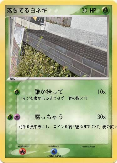 Pokemon 落ちてる白ネギ
