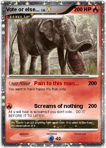 Pokemon Vote or else...