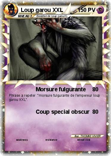 Pokemon Loup garou XXL