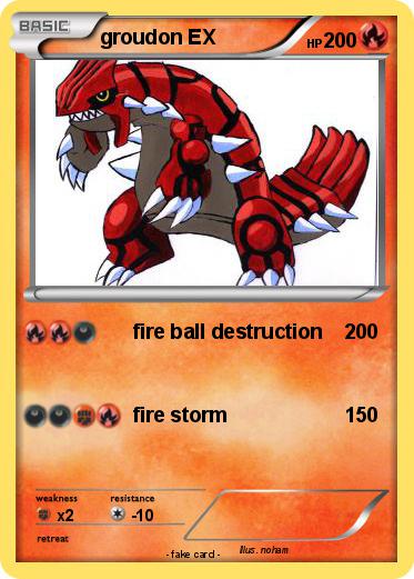 Pokemon groudon EX