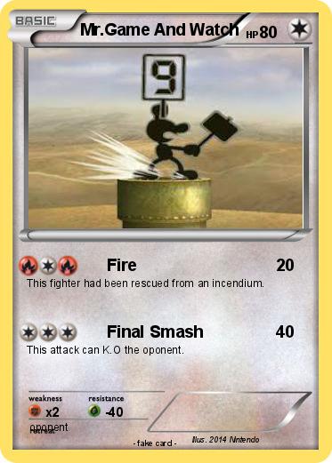 Pokemon Mr.Game And Watch