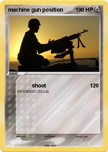 Pokemon machine gun position