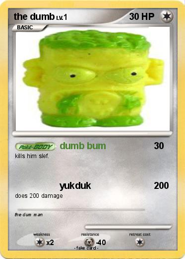 Pokemon the dumb