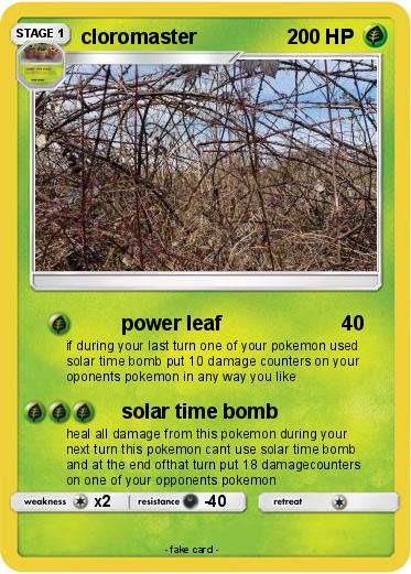 Pokemon cloromaster