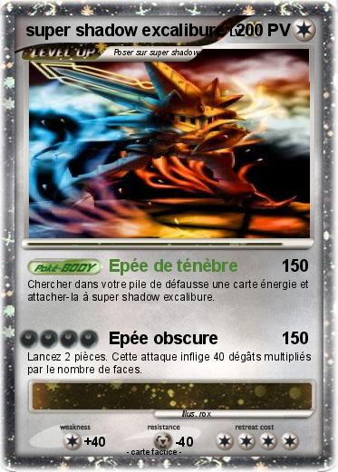 Pokemon super shadow excalibure
