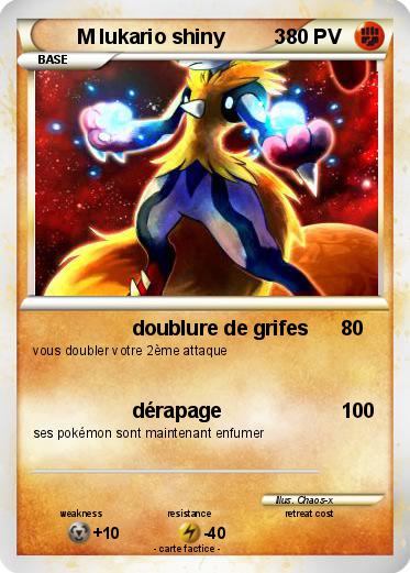 Pokemon M lukario shiny         3