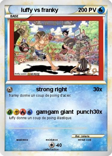 Pokemon luffy vs franky