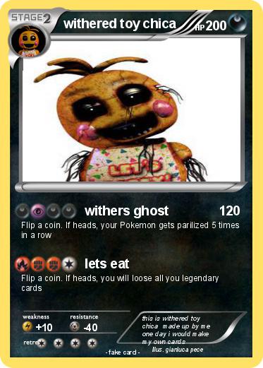 Pokemon withered toy chica