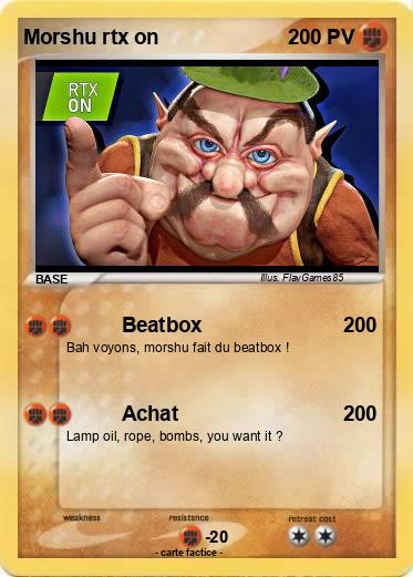 Pokemon Morshu rtx on
