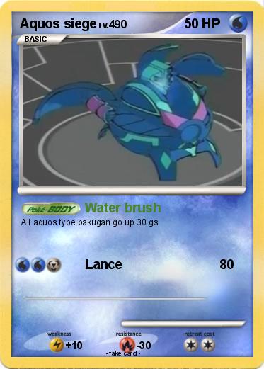Pokemon Aquos siege