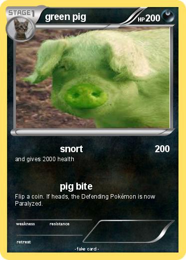 Pokemon green pig
