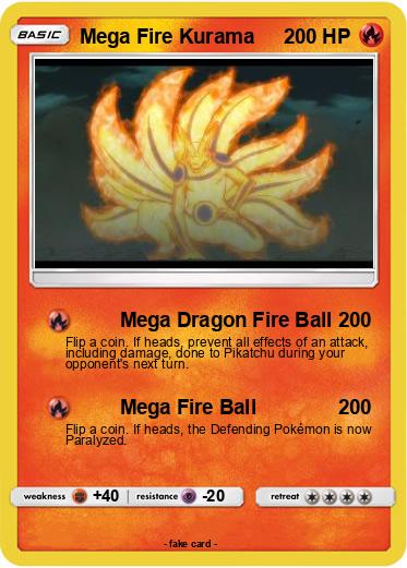 Pokemon Mega Fire Kurama