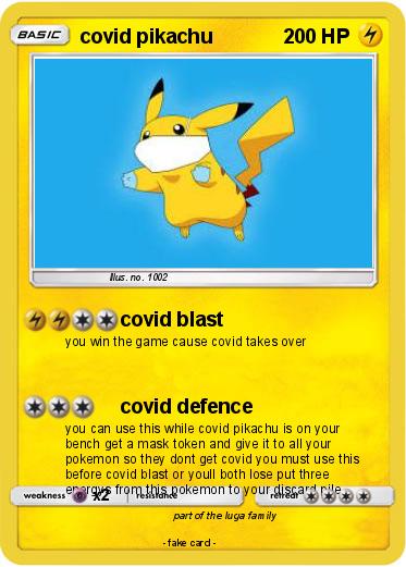 Pokemon covid pikachu