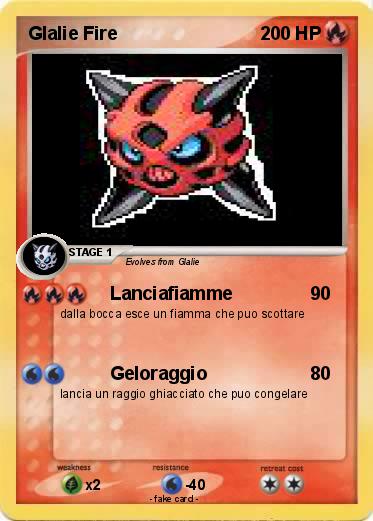 Pokemon Glalie Fire