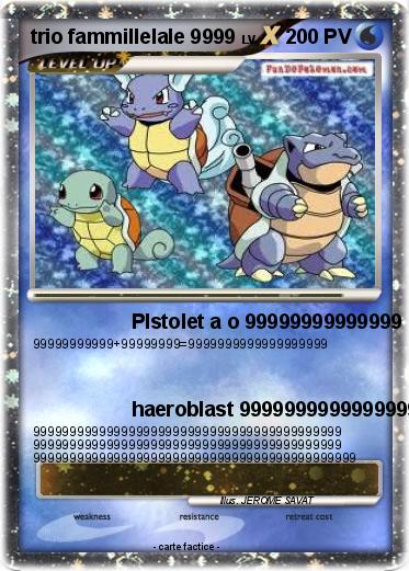 Pokemon trio fammillelale 9999