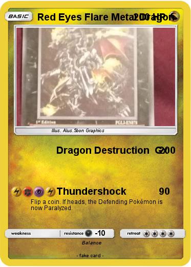 Pokemon Red Eyes Flare Metal Dragon