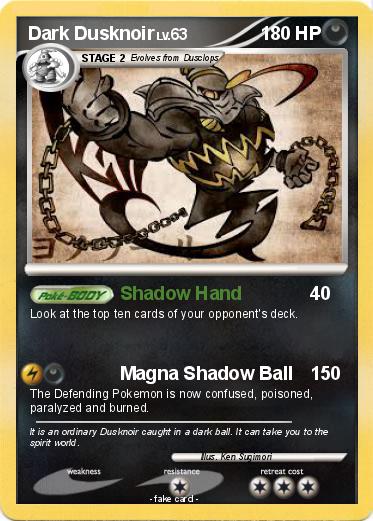 Pokemon Dark Dusknoir