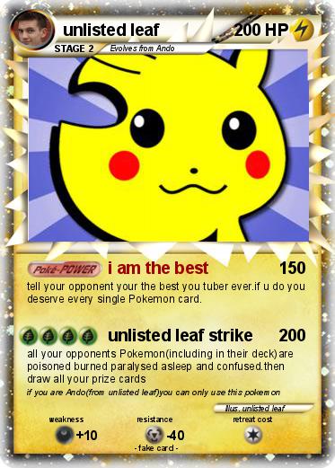 Pokemon unlisted leaf