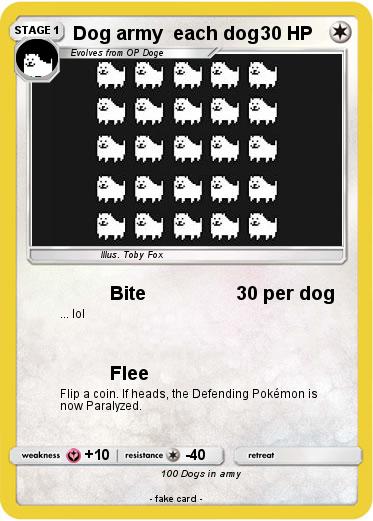 Pokemon Dog army  each dog