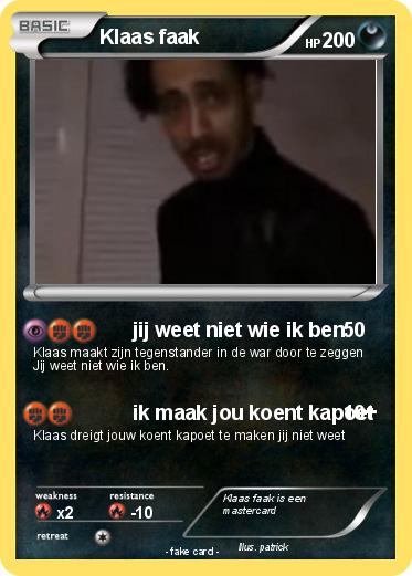 Pokemon Klaas faak