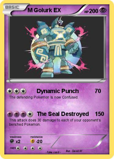 Pokemon M Golurk EX