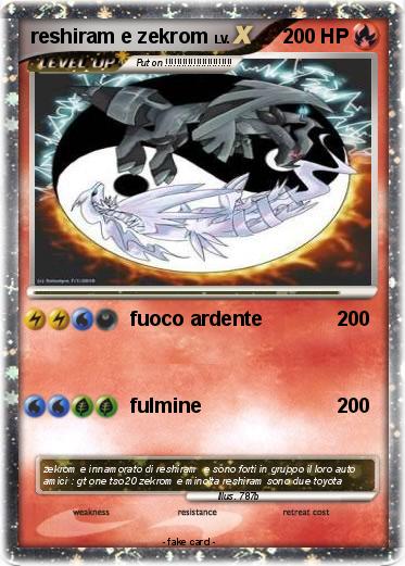 Pokemon reshiram e zekrom