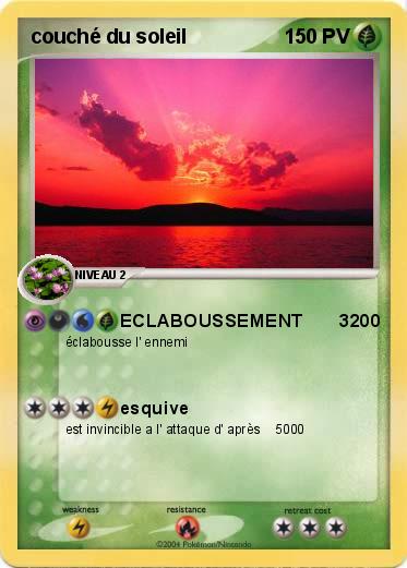 Pokemon couché du soleil                                                          999PV