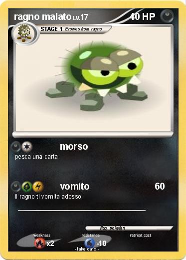 Pokemon ragno malato