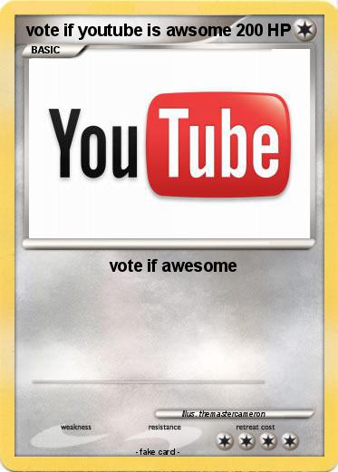 Pokemon vote if youtube is awsome