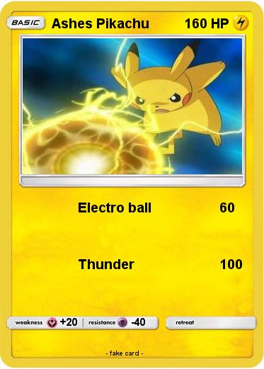 Pokemon Ashes Pikachu