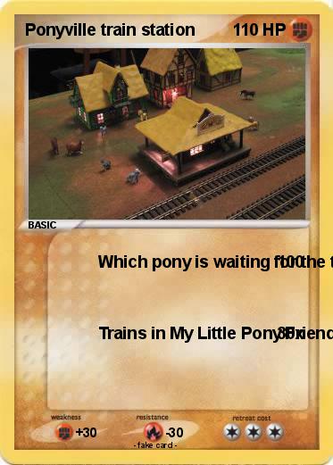 Pokemon Ponyville train station
