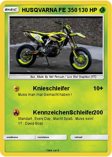 Pokemon HUSQVARNA FE 350