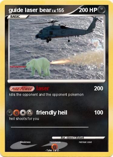 Pokemon guide laser bear