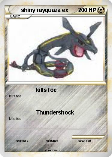 Pokemon shiny rayquaza ex