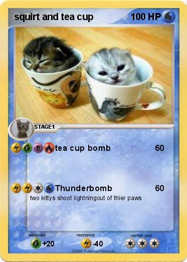 Pokemon squirt and tea cup