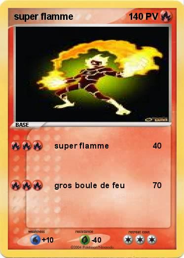 Pokemon super flamme