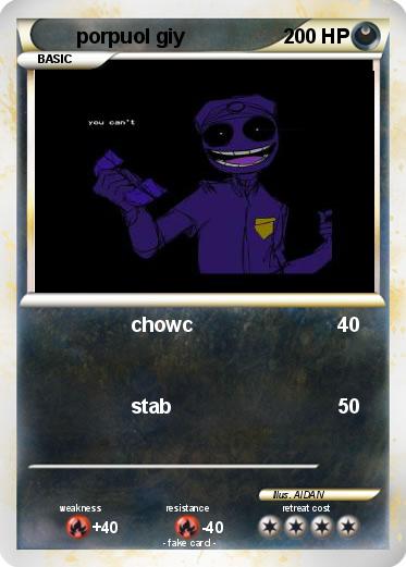 Pokemon porpuol giy