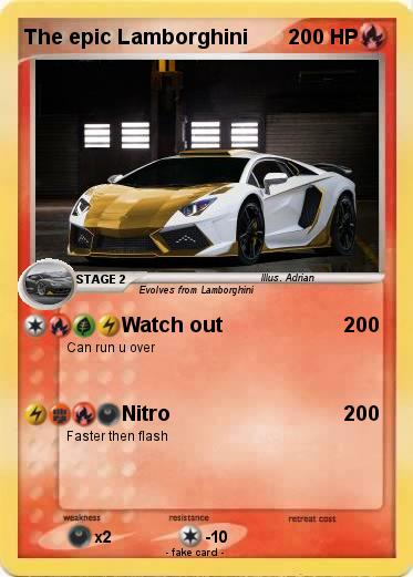 Pokemon The epic Lamborghini
