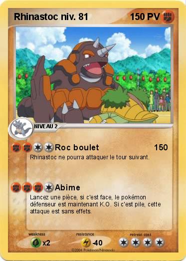 Pokemon Rhinastoc niv. 81
