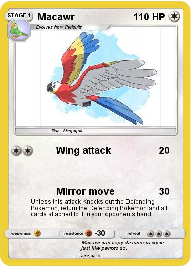 Pokemon Macawr