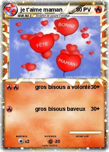 Pokemon je t'aime maman