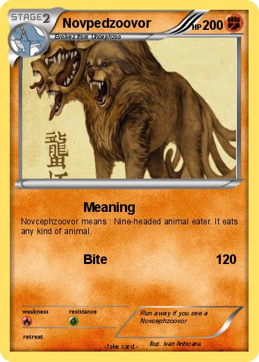 Pokemon Novpedzoovor