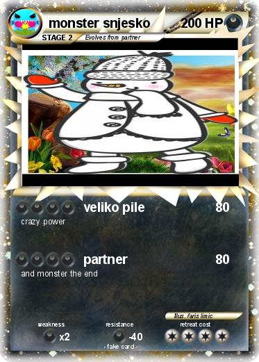 Pokemon monster snjesko